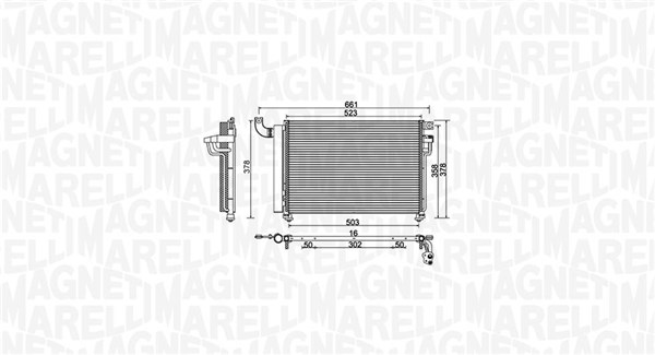 Magneti Marelli Airco condensor 350203982000