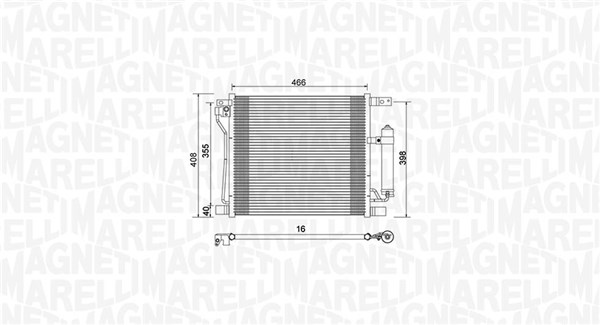 Magneti Marelli Airco condensor 350203992000