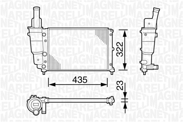 Magneti Marelli Radiateur 350213113003