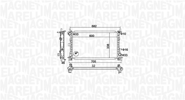 Magneti Marelli Radiateur 350213159900