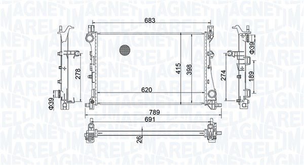 Magneti Marelli Radiateur 350213170100