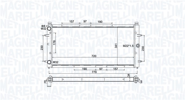 Magneti Marelli Radiateur 350213174600