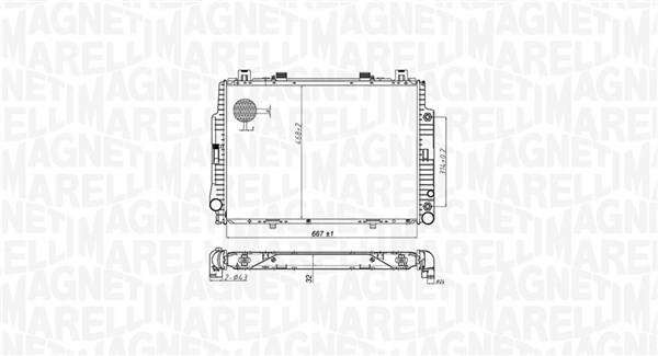 Magneti Marelli Radiateur 350213174700