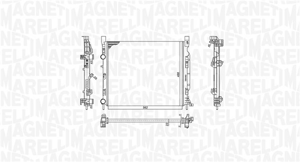 Magneti Marelli Radiateur 350213186900