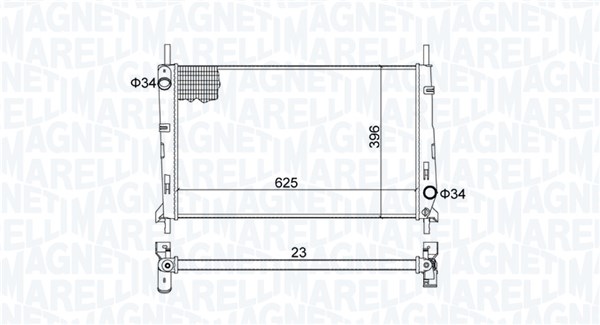 Magneti Marelli Radiateur 350213189300