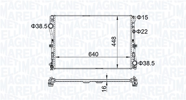 Magneti Marelli Radiateur 350213205400