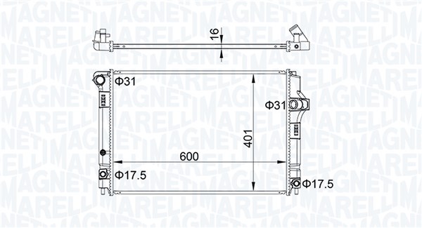 Magneti Marelli Radiateur 350213208300