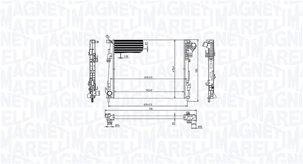 Magneti Marelli Radiateur 350213213600