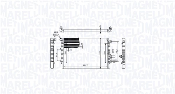 Magneti Marelli Radiateur 350213214000