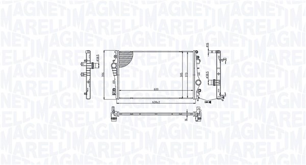 Magneti Marelli Radiateur 350213214200