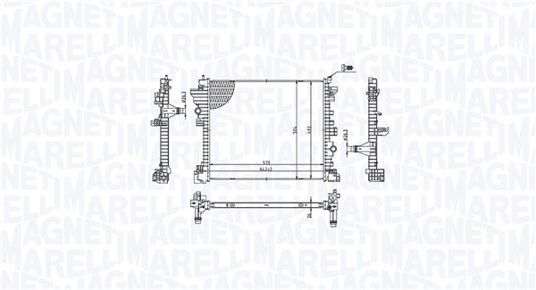 Magneti Marelli Radiateur 350213214300