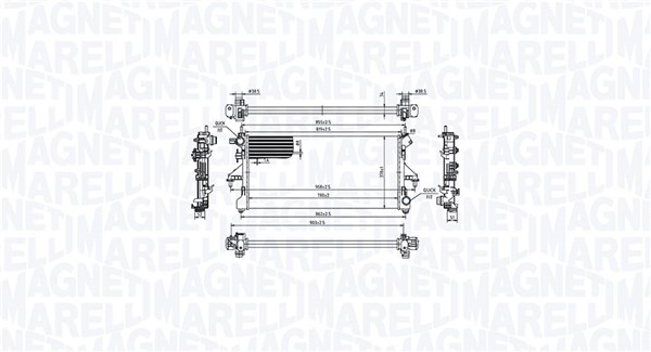 Magneti Marelli Radiateur 350213214900
