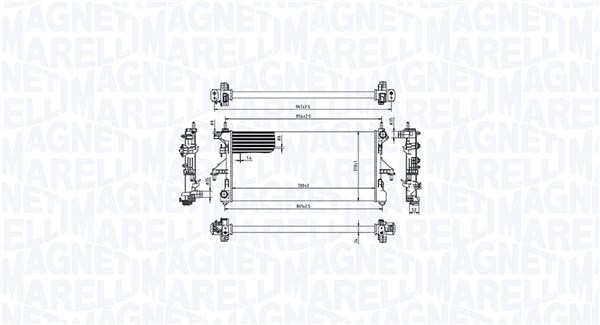 Magneti Marelli Radiateur 350213215000