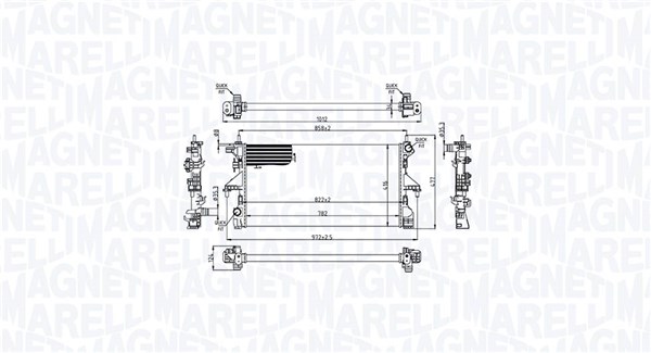 Magneti Marelli Radiateur 350213215200