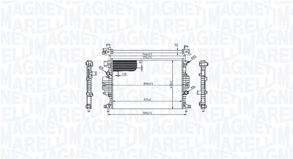 Magneti Marelli Radiateur 350213215800