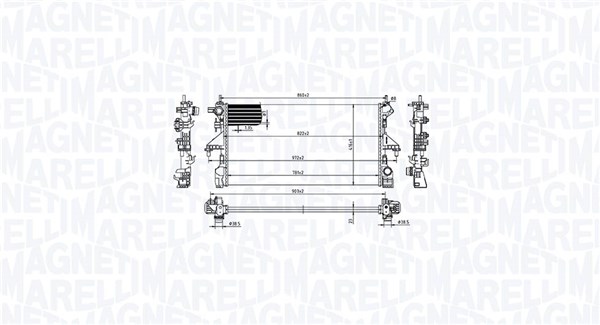 Magneti Marelli Radiateur 350213216800