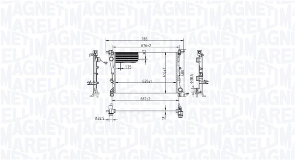 Magneti Marelli Radiateur 350213217900