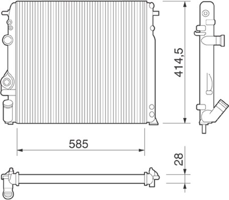 Magneti Marelli Radiateur 350213264000