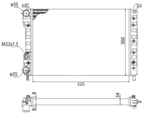 Magneti Marelli Radiateur 350213259003