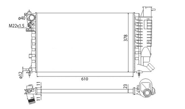 Magneti Marelli Radiateur 350213311003