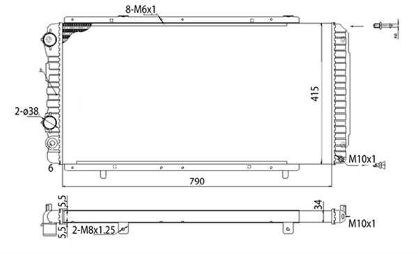 Magneti Marelli Radiateur 350213707003