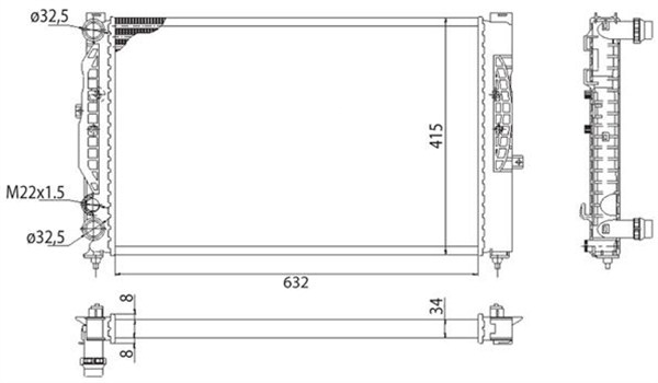 Magneti Marelli Radiateur 350213712003