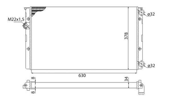 Magneti Marelli Radiateur 350213809003