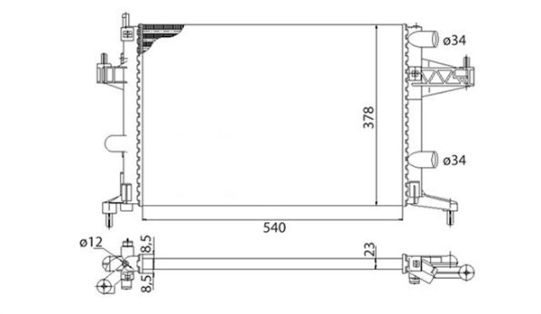 Magneti Marelli Radiateur 350213829003