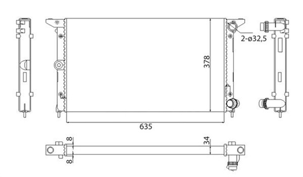 Magneti Marelli Radiateur 350213844003