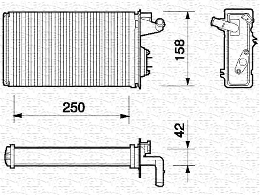 Magneti Marelli Kachelradiateur 350218052000