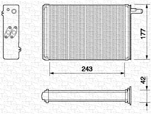 Magneti Marelli Kachelradiateur 350218056000