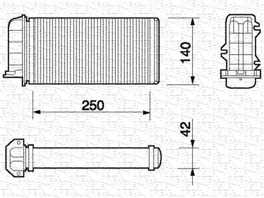 Magneti Marelli Kachelradiateur 350218059000