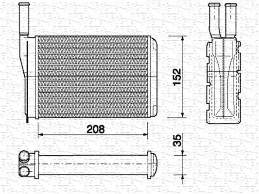 Magneti Marelli Kachelradiateur 350218154000