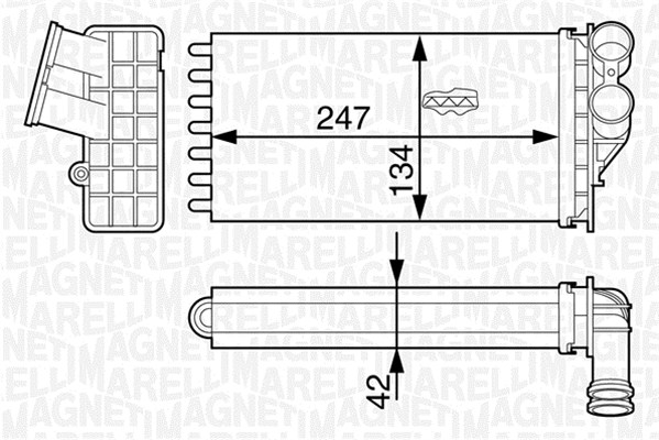 Magneti Marelli Kachelradiateur 350218318000