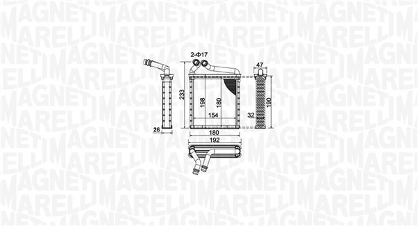 Magneti Marelli Kachelradiateur 350218442000