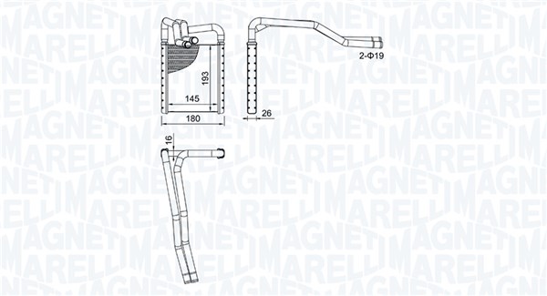 Magneti Marelli Kachelradiateur 350218508000