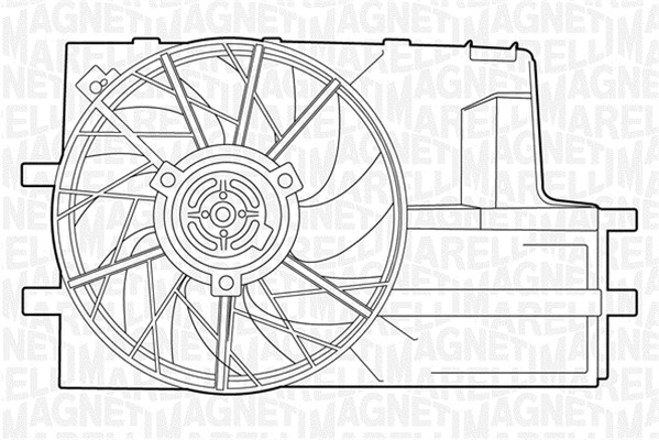 Magneti Marelli Ventilatorwiel-motorkoeling 069422324010