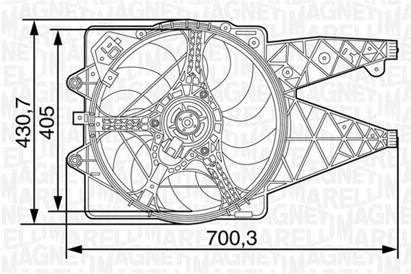 Magneti Marelli Ventilatorwiel-motorkoeling 069422456010