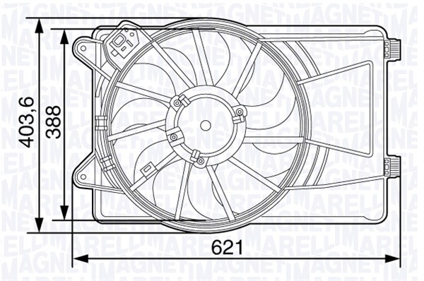 Magneti Marelli Ventilatorwiel-motorkoeling 069422474010