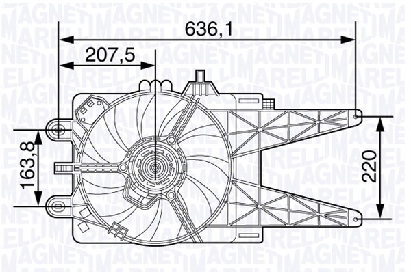 Magneti Marelli Ventilatorwiel-motorkoeling 069422479010