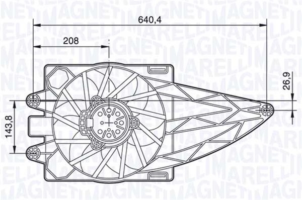 Magneti Marelli Ventilatorwiel-motorkoeling 069422483010