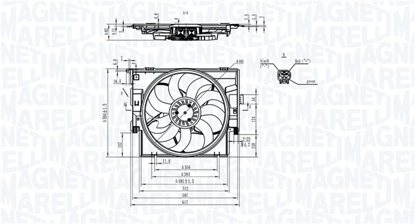 Magneti Marelli Ventilatorwiel-motorkoeling 069422829010