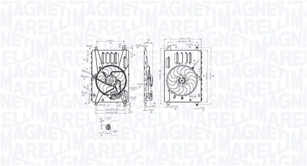 Magneti Marelli Ventilatorwiel-motorkoeling 069422857010