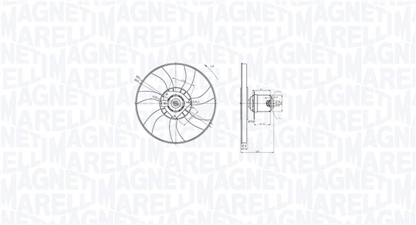 Magneti Marelli Ventilatorwiel-motorkoeling 069422872010