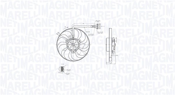 Magneti Marelli Ventilatorwiel-motorkoeling 069422883010