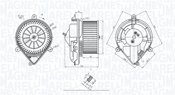 Magneti Marelli Kachelventilator 069412228010