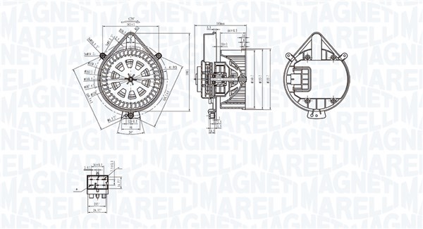 Magneti Marelli Kachelventilator 069412281010