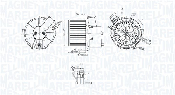 Magneti Marelli Kachelventilator 069412402010