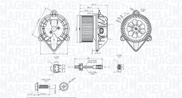 Magneti Marelli Kachelventilator 069412753010