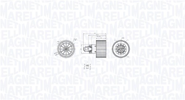 Magneti Marelli Kachelventilator 069412757010